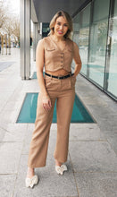 Load image into Gallery viewer, Beige waistcoat set for women
