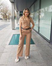 Load image into Gallery viewer, Beige Two Piece Waistcoat Set
