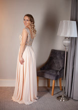 Load image into Gallery viewer, Champagne bridesmaids dresses
