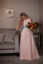 Load image into Gallery viewer, High neck special occasion dress
