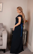 Load image into Gallery viewer, Navy special occasion dress
