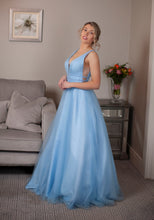 Load image into Gallery viewer, V-Neck Tulle Ball Gown Dress
