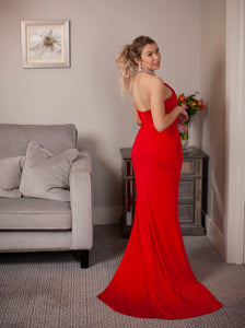 Ball gown in red