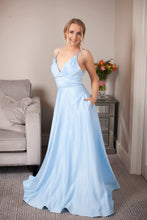 Load image into Gallery viewer, Light blue debs dresses
