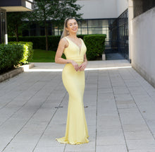 Load image into Gallery viewer, yellow bridesmaids dress
