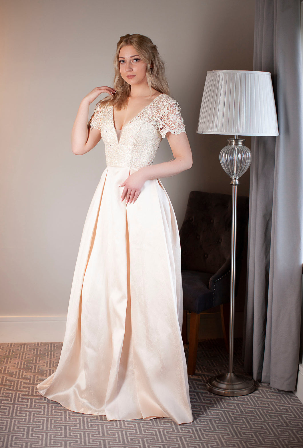 Champagne ball gown dresses