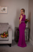 Load image into Gallery viewer, Purple long dress special occasion 
