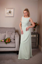 Load image into Gallery viewer, Pastel green bridesmaids dress
