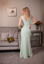 Load image into Gallery viewer, Pastel green special occasion dress
