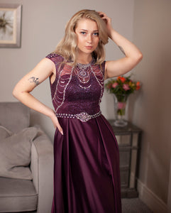 Purple bridesmaids dress