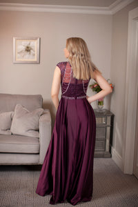 Purple special occasion dress