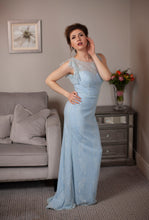 Load image into Gallery viewer, Light blue bridesmaids dress
