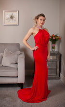 Load image into Gallery viewer, Bright red bridesmaids dress
