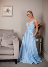 Load image into Gallery viewer, Light blue special occasion dresses
