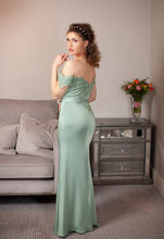 Load image into Gallery viewer, Pastel green special occasion dress
