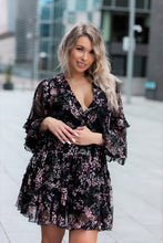 Load image into Gallery viewer, Long Sleeve Floral Dress UK12
