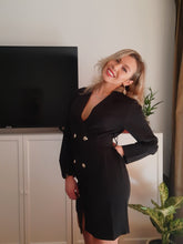 Load image into Gallery viewer, Black blazer dress 
