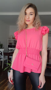 neon pink blouses