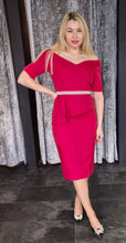 Load image into Gallery viewer, Red midi dress

