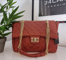 Load image into Gallery viewer, Brown handbag with chain
