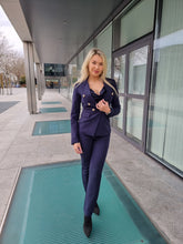Load image into Gallery viewer, ladies suits for work navy
