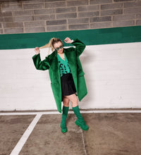 Load image into Gallery viewer, green high knee boots

