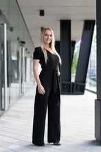 Load image into Gallery viewer, Black  jumpsuit for wedding
