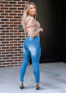 ripped high waist jeans online Ireland