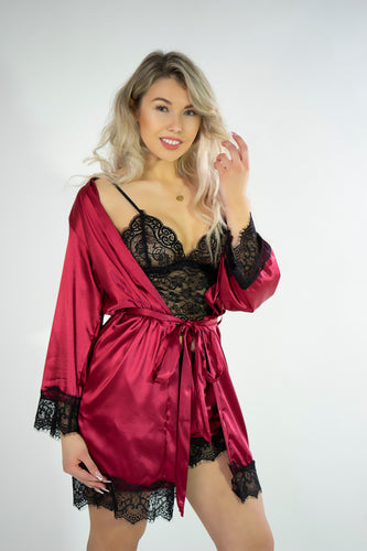 red satin sleeping set | pyjama |   gift for women
