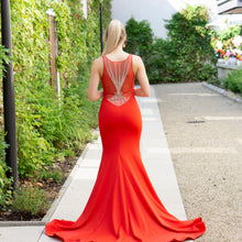 Load image into Gallery viewer, Red Mermaid Hem Long Dress

