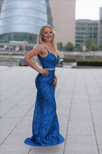 Load image into Gallery viewer, Blue special occasion dresses
